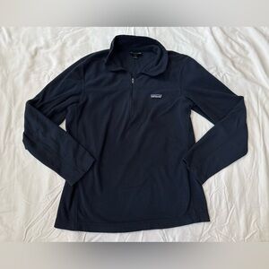 Men’s Patagonia Micro D 1/4 Zip Navy Fleece Pullover